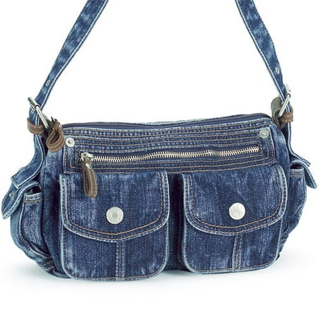Denim Patch-Pocket Handbag