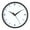 Black/Stainless, variant on Wall clock Plastic Silent Suitable for decoration 12in Black