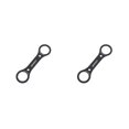 thumbnail image 2 of Wweixi Bike Bottom Brackets Wrench High Hardness Lightweight Spanner Repair Tools Remover Central Chainset Disassembly Tool Type 2 2PCS, 2 of 6