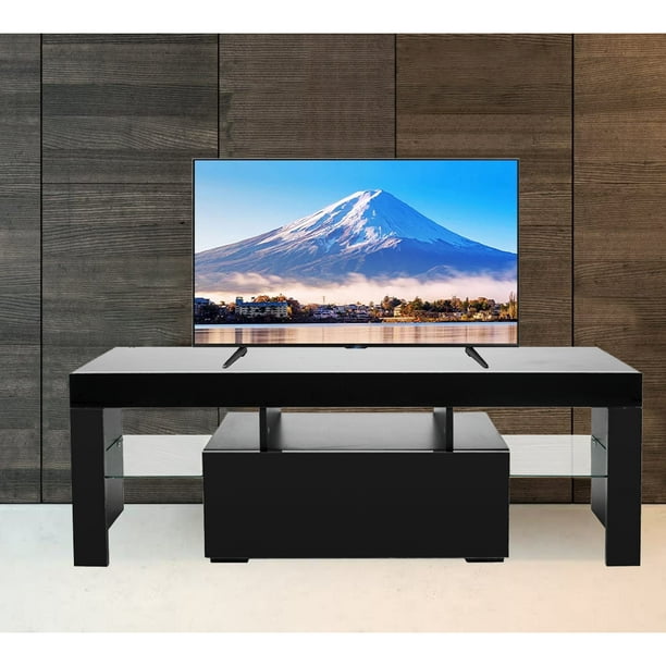 Console Table Tv Stand Segmart Led Cabinet For 65 Screens Media With Big Storage Drawers And Open Shelves Minimalist Entertainment Center Furniture Home S9809 Console Table Tv Stand Segmart Led, 65 Tv Console Table