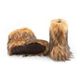 thumbnail image 5 of IXU Faux Fur Boot For Women Furry Fluffy Comfy Plush Warm Outdoor Mid-Calf Boots with Round Toe, 5 of 6