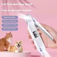thumbnail image 2 of WhisperTrim Pet Nail Trimmer,Portable 2in1 Dog Cat Electric Nail Clipper w Light, 2 of 5