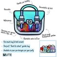 thumbnail image 4 of WuPing 20 Pack Goodie Bags for Birthday Halloween Party Favors, Bulk Gift Bag for Favors, Food, Candy (Blue/Small), 4 of 6