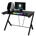 thumbnail image 1 of Pemberly Row Contemporary Metal and MDF Board Computer Desk in Black, 1 of 10
