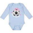 thumbnail image 3 of Inktastic Soccer Princess- Tiara Girls Long Sleeve Baby Bodysuit, 3 of 5