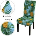thumbnail image 4 of Chair Covers for Dining Chairs Set of 6 Pineapple and Green Leaves Dining Chair Slipcovers Chair Seat Covers for Home Or Party, 4 of 6