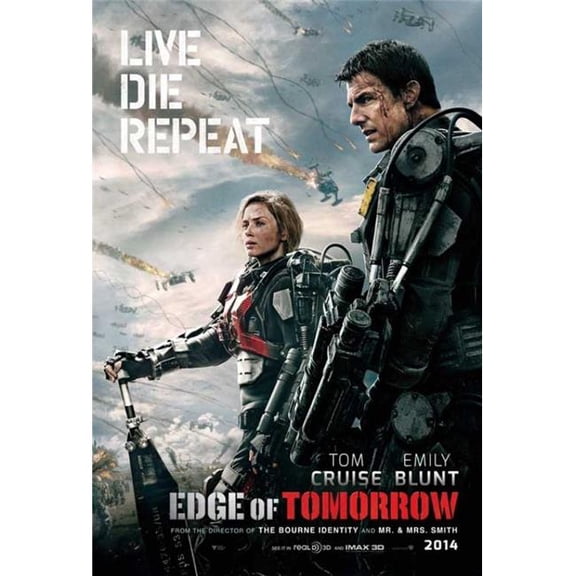 Edge of Tomorrow Movie Poster, 11 x 17