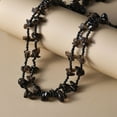 thumbnail image 2 of Smoky Quartz Black Spinel 925 Sterling Silver Platinum Plated Chips Necklace for Women Jewelry for Women Size 36" Ct 152.73 Birthday Christmas Gifts, 2 of 8