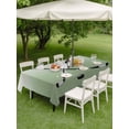 thumbnail image 5 of 52x70 Inch Outdoor Tablecloth with Umbrella Hole Zipper Rectangle Sage Green Ombre Rectangular Tablecloths Outside Waterproof Black Hockey Sticks Minimalist Style Patio Table Cover for Picnic Party, 5 of 8