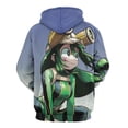 thumbnail image 3 of Tsuyu Asui Unisex Adult Hoodie Casual Hooded Sweatshirt Pullover Novelty 3D Printed Sweater Jacket 3XL, 3 of 8
