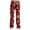 Hot Pink, variant on Adult Fashionable Loose Christmas Printed Casual Pants, Loungewear Sleep Pants with Drawstring Elastic Waist for Home and Comfortable Wear,Vermilion,2XL