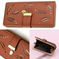 thumbnail image 3 of Cartera de hoja hueca para mujer, bolso de mano de gran capacidad a la moda, 3 of 5