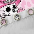 thumbnail image 4 of jejeloiu Gothic Skeleton Curtains Pack of 2 (42x84 Each),Pink Leopard Print Curtains Blackout For Girls, 4 of 6