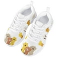 thumbnail image 3 of Pzuqiu Cute Dog Paw Girls Tennis Shoes Size 3 Big Kid Lace Up Running Shoes Lightweight Breathable Sneakers Outdoor Sports Shoes, 3 of 7