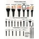 thumbnail image 3 of Juego de brochas de maquillaje HGHDBT, 36 piezas, negro, con accesorios, 3 of 9