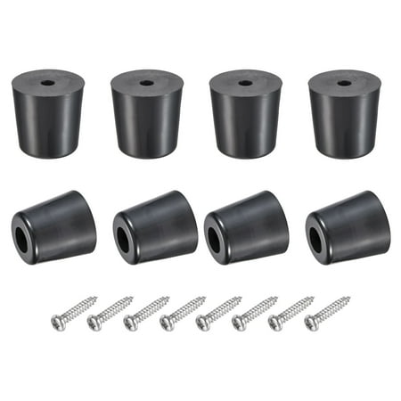 

Uxcell 0.87 H x 0.87 W Rubber Bumper Feet with Stainless Steel Washer and Screws 8Pack