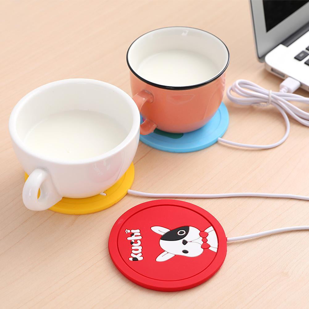 USB Warmer Cartoon Silicone Thin Cup-Pad Coffee Tea Drink Heater Tray Mug PMD 