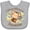 AC-Heather Grey, variant on Inktastic I Drive Mommy Bananas Boys or Girls Baby Bib
