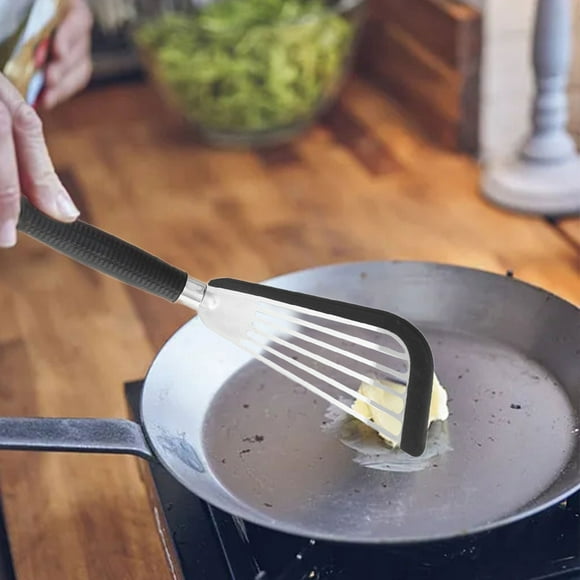 Spatula Functional Spatula Silicone High Temperature Stainless Steel Fish Frying Spatula Non Stick Pan Spatula Household Pancakes