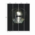 thumbnail image 6 of Star Wars Mandalorian Helmet Peel & Stick Wallpaper Mural, 6 of 8