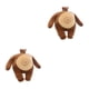 thumbnail image 4 of Vogacara Almohada de oso de peluche con cabeza pequeña, juguete de mapache con cuerpo de músculo grande, Rana, elefante, novio, almohadas para Type2 NO2, 4 of 6