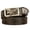Black Silver, variant on Western Cowboy Ratchet Belt Western Leather Belts Women for Men Automatic Buckle-No Box