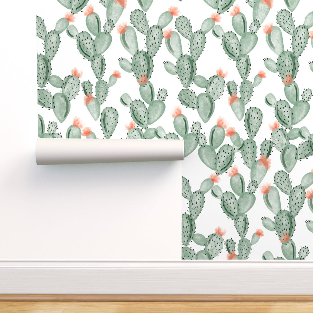 6 inspirations for a cacti wall decoration  a peel and stick wallpaper for  everyone  coloraydecorcom