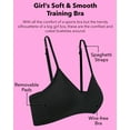 thumbnail image 3 of Fruit of the Loom Girl's Soft and Smooth Training Bralette, 3-Pack, 3 of 5