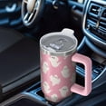 thumbnail image 6 of Halloween Pink Ghosts Pattern Tumbler with Handle and Lid,40oz Double Wall Vacuum Insulated Tumbler,Cups Gift for Women and Men, 6 of 7