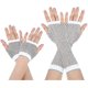 thumbnail image 1 of Fishnet Gloves 2 Pairs Long And Short Fishnet Fingerless Gloves Stretchy Mesh A, 1 of 5