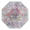 thumbnail image 3 of Unique Loom Yara Collection Area Rug - Yash (5' Octagon Multi/Ivory), 3 of 7