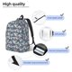 thumbnail image 3 of Easygdp Tropical Sloth Mochila de Lona Resistente para Laptop, Compatible con Laptops de 15 a 17 pulgadas, Ideal para Escuela, Trabajo y Viajes-Small, 3 of 5