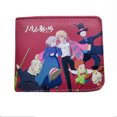thumbnail image 1 of Monedero monedero de piel con doble pliegue, Howl's Castle, anime, 1 of 2