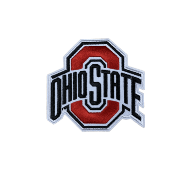 THE OHIO STATE BUCKEYES EMBROIDERED IRON ON PATCH, 3"x2.5"