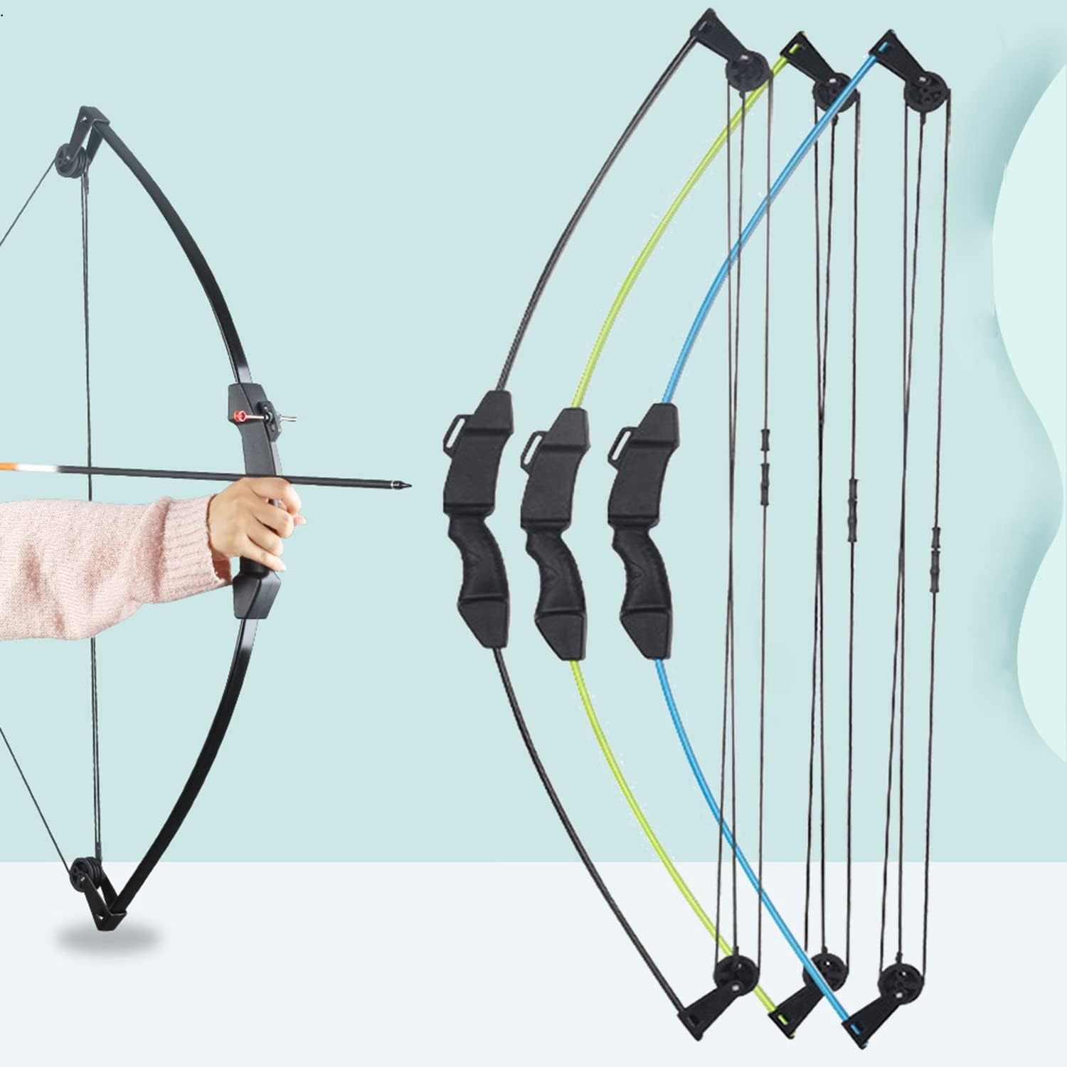 M021 Compound Bow and Arrow Set for Youth Kids Beginner