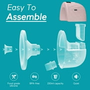 Paruu Wearable Breast Pump Hands-Free, Portable Breast Pump,Electric Breast Pump with 4 Modes & 9 Levels, 2 Pack