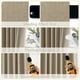 thumbnail image 5 of Juego de cortinas Guken Blackout de 160 cm de longitud, 2 paneles, lino caqui, 5 of 7