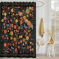 thumbnail image 3 of Shower Curtain Vintage Daisy Floral Shower Curtains for Bathroom Decor, Waterproof Polyester Shower Curtain Set with Hooks, Standard Size 72" x 72" Spring Wildflower Beige, 3 of 9