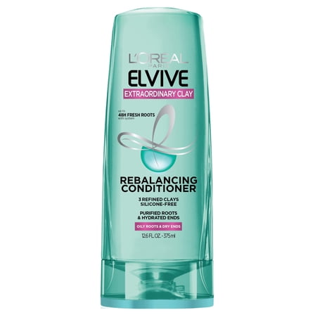 L,Oreal Paris Elvive Extraordinary Clay Rebalancing Conditioner, 12.6 Fl; Oz; (Packaging May Vary)