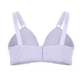 thumbnail image 5 of ZKCCNUK Women's Bras Sexy Middle Aged And Elderly Comfortable Soft Thin Printed Underwear Large Size Underwear Bra Adjustable Shoulder Straps Everyday Bras Size M-2XL, 5 of 7