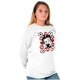 thumbnail image 5 of Betty Boop Cartoon Hearts and Kisses Women's Long Sleeve T Shirt Brisco Brands S, 5 of 6