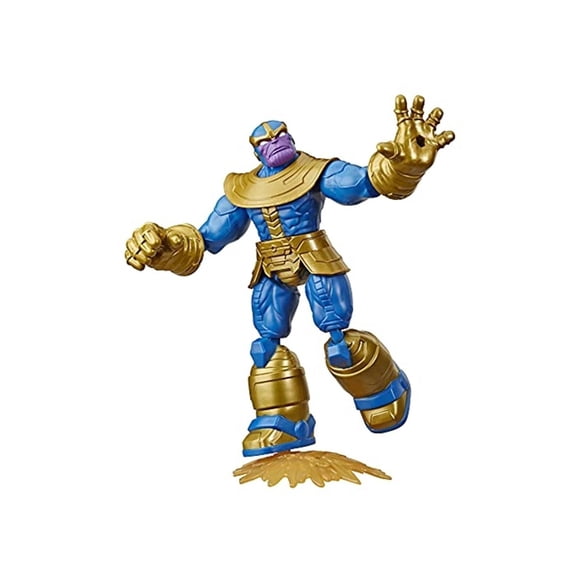 Figura de acción de juguete Marvel Avengers Bend and Flex Thanos de 6 cm