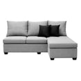 thumbnail image 3 of Sala Esquinera El Bazar Store Bergen Gris plata 180x140 cm Lado derecho e Izquierdo Lino nacional, 3 of 7