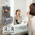 thumbnail image 5 of InnOrca Portable Travel Toiletry Bag Home Cosmetic Organizer Makeup Bag, Blue  Flower, 5 of 7