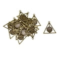thumbnail image 2 of Joyería BLESIY 20 piezas para colgante triángulo cabujón bronce, 2 of 8