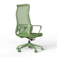 thumbnail image 4 of Silla de oficina colorida ergonómica 300lb (aproximadamente 149.7kg) Silla de computadora de soporte lumbar ajustable, 4 of 5