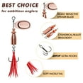 thumbnail image 4 of TRUSCEND Swimming or Jigging Fishing Spinners with Two-Way Spinning Spoons System, Rooster Tail Fishing Lures with Flash Copper Body & Blade Freshwater and Saltwater Blade Bait for Bass Walleye Trout, 4 of 9
