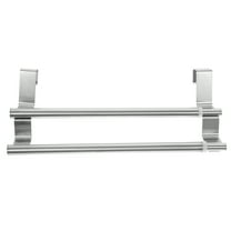 Zcyifa 2-Tier Stainless Steel Over Door Towel Rack for Bathroom & Kitchen