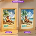 thumbnail image 2 of Vizsla Hello Summer Beach Theme with Sunglasses and Tropical Cocktail Acrylic Plaque with Wood Photo Frame Box Vizslas Dog Lover Gifts Idea Light Box - 00009, 2 of 5