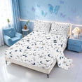 thumbnail image 2 of Homewish Stars Moon Bed Sheets, Cartoon Full Size Sheets for Kids, 4 Pieces (1 Flat Sheet, 1 Fitted Sheet and 2 Pillowcases), 2 of 6